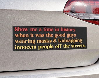 Abolish ICE Immigrant Rights Car Magnet | Stop Deportations, Protect Immigrants Bumper Magnet