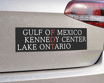 Imán sutil anti-Trump para coche, decoración progresista para automóviles, imán anti-MAGA para parachoques, regalo para activistas liberales