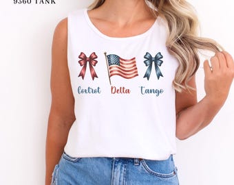 Subtle Anti Trump Tank Top, Patriotic Progressive Tee, 4th Of July Shirt