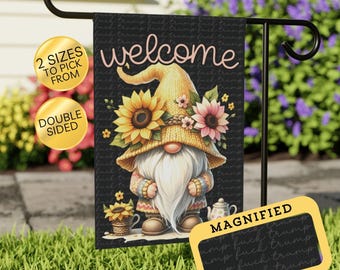 Subtle Anti-Trump Garden Flag: Boho Floral Protest Decor