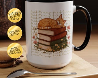 Subtle Anti Trump Floral Coffee Mug - Liberal Leftist Democrat Gift
