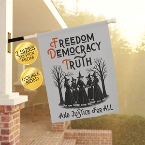 Garden Flag, Anti Trump House Banner, Liberal Activist Yard Sign, Democrat Porch Decor, Subtle Fuck Trump Fall, FDT Yard Decor, Anti Maga