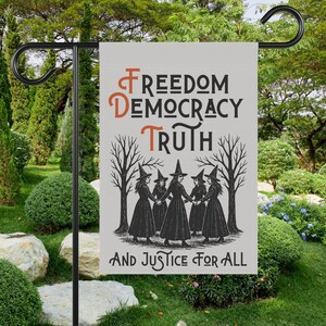 Garden Flag, Anti Trump House Banner, Liberal Activist Yard Sign, Democrat Porch Decor, Subtle Fuck Trump Fall, FDT Yard Decor, Anti Maga