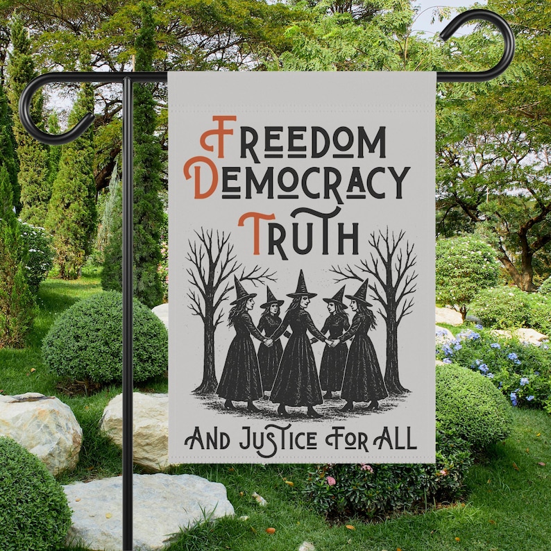 Garden Flag, Anti Trump House Banner, Liberal Activist Yard Sign, Democrat Porch Decor, Subtle Fuck Trump Fall, FDT Yard Decor, Anti Maga