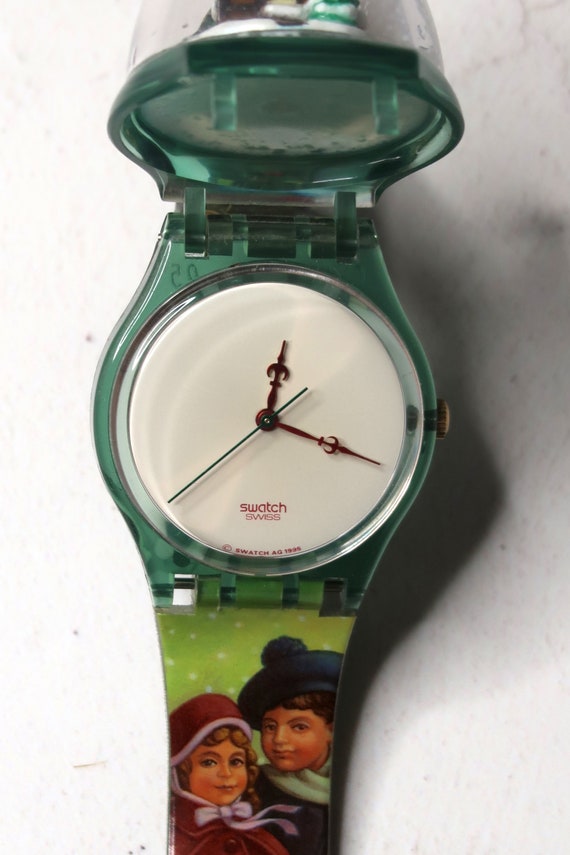 Vintage Swatch Watch GZ148 "MAGIC SPELL" Christmas