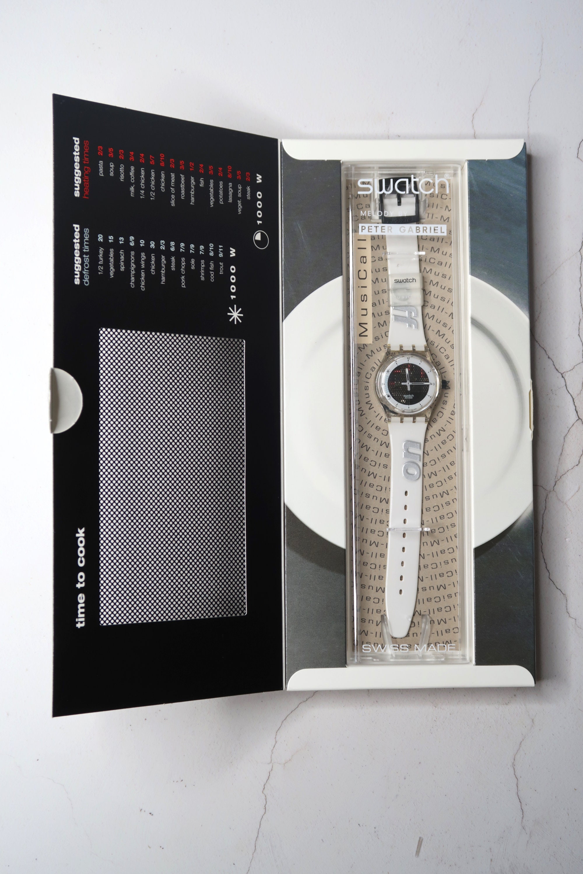 Vintage SWATCH WATCH Musicall by - Peter Gabriel - RARE W/ Box 