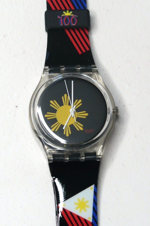Vintage Swatch THE PHILIPPINES CENTENNIAL GK268 min… Gem