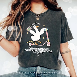 Speech Therapy Shirt, Speech Language Pathologist Shirt, SLP Shirt, SLP Gift, Speech Therapist Gift, SLPA Shirt, Aac Shirt, Silly Goose Tee