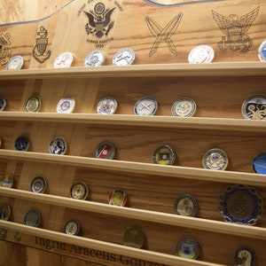 Wall-mounted Challenge Coin Holder - Etsy