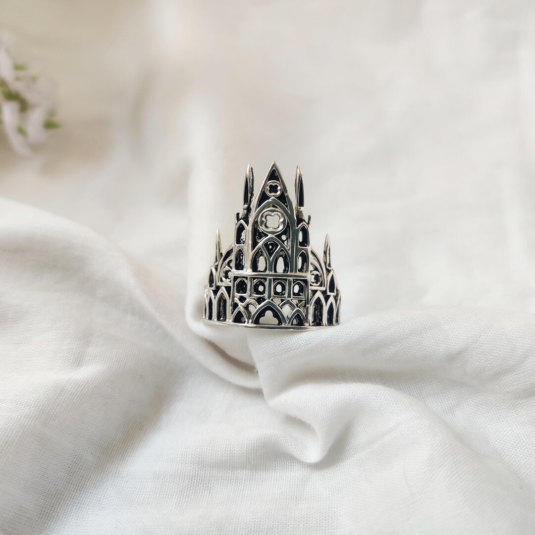Sterling Silver Gothic Ring, Vintage Ring, Medieval Jewelry, Gift Idea ...