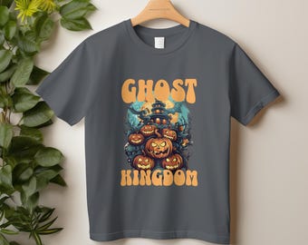Spökriket T-shirt för Halloween Hus med pumpa Halloween Spöklik present till henne/honom Halloweenkläder Halloweengrafik T-shirt