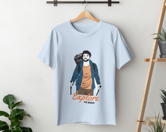 Esplora la maglietta invisibile, camicia regalo da viaggio, regalo per campeggiatori, camicia da escursionismo, camicia da escursione, camicia da avventura, camicia da esterno
