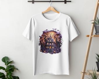 Spöklikt hemsökt hus Vol 3 T-shirt Halloween hemsökt hus grafik T-shirt Spöklika Halloween-kläder Spöklik present till henne/honom
