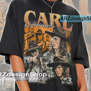 Limited Carl Grimes Shirt Gift Graphic Tee Horror movie T-Shirt Vintage 90s Carl Grimes shirt Unisex Actor Character Movie PM362