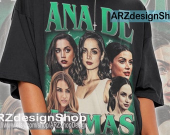 Limited Ana De Armas Shirt Gift Graphic Tee Horror movie T-Shirt Vintage 90s Ana De Armas shirt Unisex Character Movie PM428