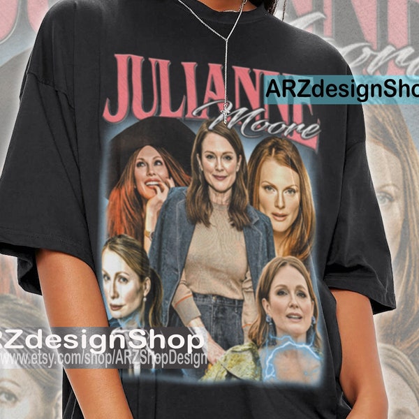 Édition limitée Julliane Moore chemise cadeau t-shirt graphique film d'horreur T-Shirt vintage des années 90 chemise unisexe actrice personnage film PM509