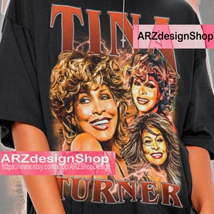 Tina Turner Shirt Gift For Man Homage Tina Turner T-Shirt Vintage 90s Unisex Tees Bootleg Retro ENG744 image 1