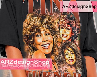 Tina Turner Shirt Gift For Man Homage Tina Turner T-Shirt Vintage 90s Unisex Tees Bootleg Retro ENG744