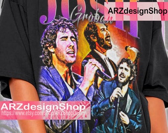 Josh Groban Shirt Gift For Man Homage Josh Groban T-Shirt Vintage 90s Unisex Bootleg Retro ENG1011