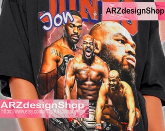 Jon Jones Shirt Gift For Man Homage Jon Jones T-Shirt Vintage 90s  Bootleg Retro ENG1060