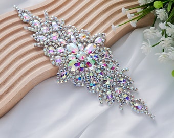 Rhinestone Applique for Dress Embellishments, for Wedding  display picture 1
