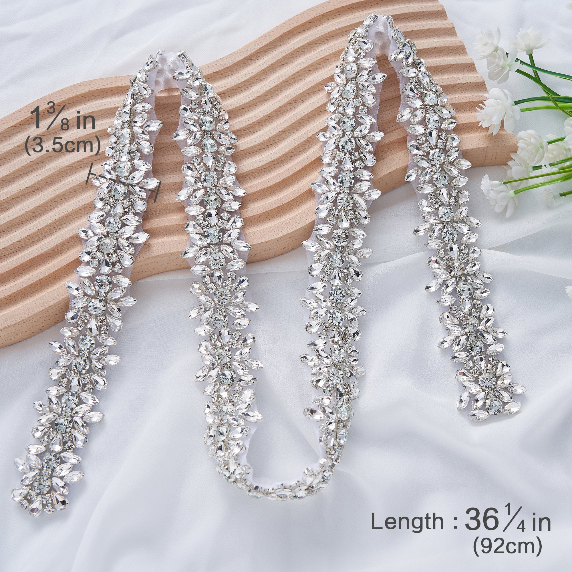 Multicolor Rhimestone Fringe Handmade Multicolor Rhinestone Applique for Women's Dresses ...