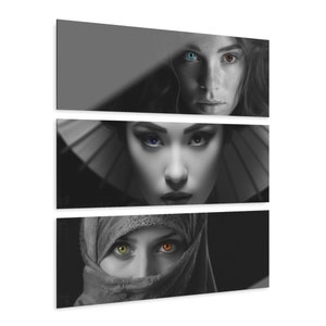 Heterochromia Optometrie Kliniek Muur Kunst voor Optometrist Office & Oogheelkunde Oogarts Decor Menselijke Iris OD OMD Gift Eye Anatomy BW