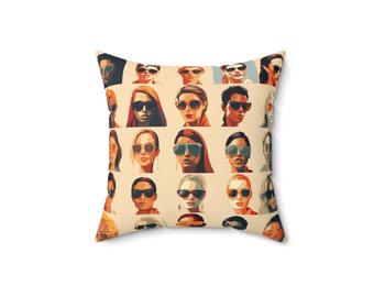 Optometrie Geschenk Optiker Dekoration Sonnenbrille Kissen Optiker Geschenk für Sie Optometrie Student Geschenk Büro Kissen Polyester Quadratisches Kissen