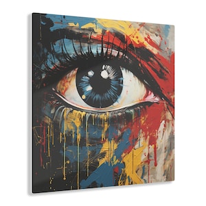 Jackson Pollock Óptico Acrílico Ojo Impresión Óptico Optometrista optometría ojo arte regalo oficina pared decoración impresión humor OD graduado oftalmología OD
