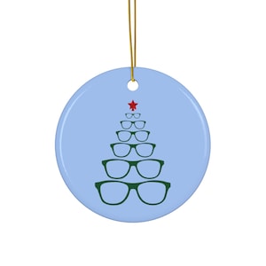 Optomo-Tree Ornament, Optometry Christmas Gift for Optician Xmas decor with glasses, Present for Eye Doctor, Ophthalmology Office Eyeglasses