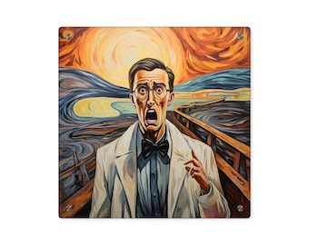 The Scream Edvard Munch Optical Acrylic Print Optician Optometrist optometry eye art gift office wall decor for eye clinic print humor grad