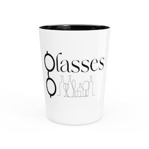 Optician & Optometrist gift for mothers day or valentine Shot glass 2oz Graduation gift Optometry Party OD student humor birthday retirement