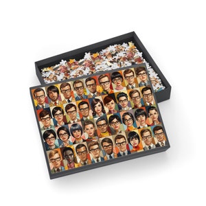 Eye Glasses Jigsaw Puzzle 120, 252, 500 Piece Optometry Student Gift Optometrist Gift Optician Puzzle Game Unique Xmas gift Eye Doctor Bday