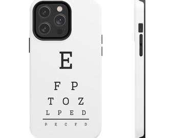 Optometry phone case Optometrist iphone case Ophthalmologist phone case Visual Acuity phone case Eye doctor gift Gift for Optometrist