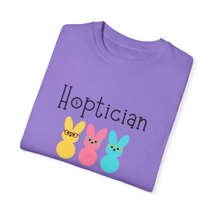Optician T Shirt for Easter Peeps Tshirt Spring Optician gift Optical apparel Womens Easter Tee shirt with glasses Cute bunny optometry