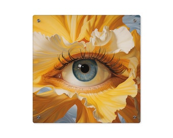 Iris Georgia O'Keeffe Optical Acrylic Print Optician Optometrist optometry eye art gift office wall decor for eye clinic print humor OD grad