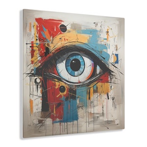Picasso Óptico Acrílico Ojo Impresión Óptico Optometrista optometría arte ocular decoración de la pared de la oficina de regalo para la clínica impresión humor OD graduado oftalmología