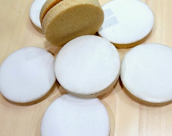 20 Blank Round Sugar Cookies for Eddie printing