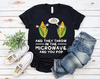 Funny Popcorn T-Shirt: Kawaii Corn Lover Gift