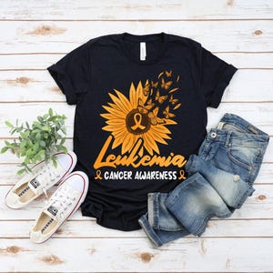 Blood Cancer Awareness Shirt, Leukemia Support Tee, Ribbon Gift For Families And Friends
