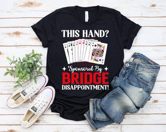 Bridge Champion Tshirt, Bridge Player Gear, Bridge Tournament Gift, Funny Card Games Shirt