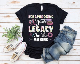 Funny Scrapbooking Art Crafter Shirt, Cute Scrapbooker Work Shirt, Papercrafter Scrapbooking Artist, Art Teacher Tshirt