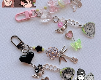 the guy she was interested in wasn’t a guy at all bag charms | Oosawa Aya x Koga Mitsuki