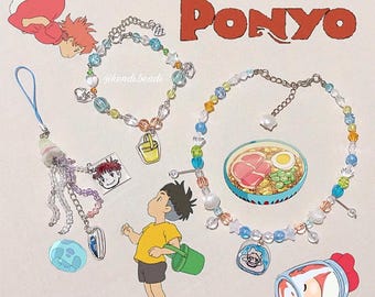 高品質の崖の上のポニョネックレス • ギフト • スターリングシルバー 