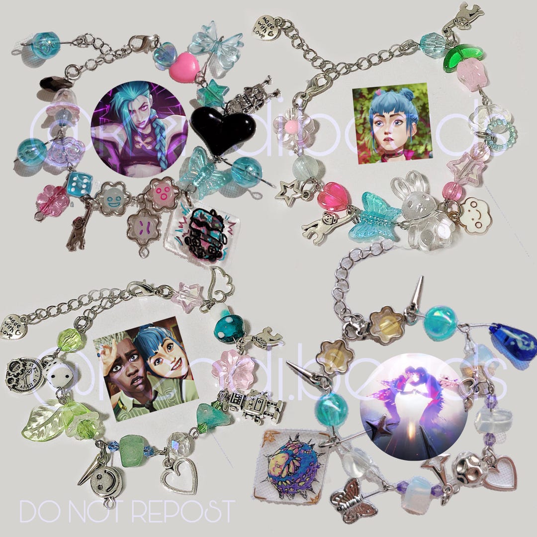 ARCANE Inspired Bracelets! | Jinx Powder Ekko Vi Caitlyn Mel
