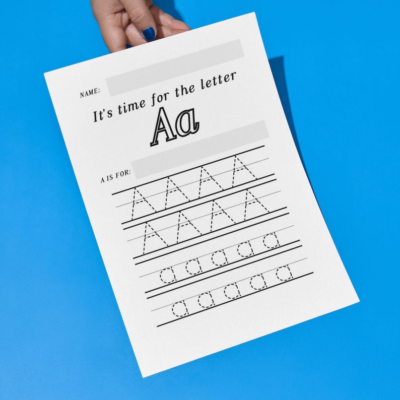 Printable Alphabet Tracing Letters Worksheets, Trace Letters, Upper