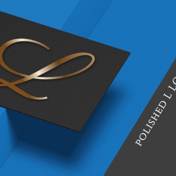 Captivating Elegance: Premade Gilded Capital Letter L Logo for Stylish Branding to Boost Your Brand Awareness