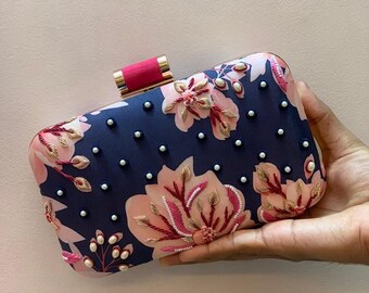 Designer clutch bag, Wedding clutch, party clutch, bridesmaid gift bridal gift clutch, evening Clutch, Embroidered Clutch, handwork clutch