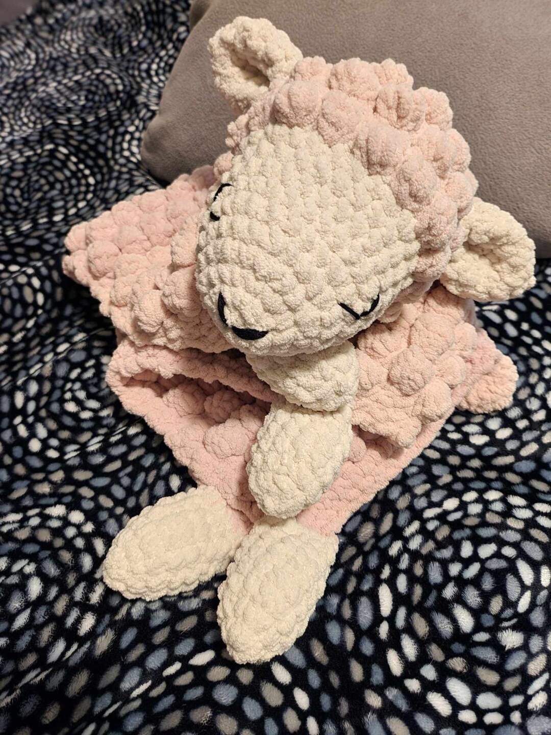 Lamb Baby Blanket Etsy