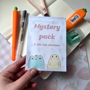 Pack d'autocollants Mystery Kawaii, sac à main, autocollants aléatoires, autocollants en vinyle, lot de packs d'autocollants mignons, journal, décalcomanies pour ordinateur portable